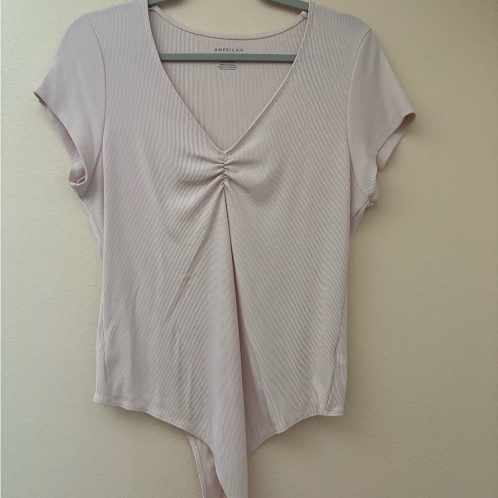 Women V-Neck Top - Cream